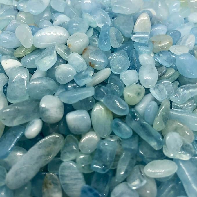 Piedras de Cuarzo Triturado IMALY Aguamarina 0.5lb miniatura 4