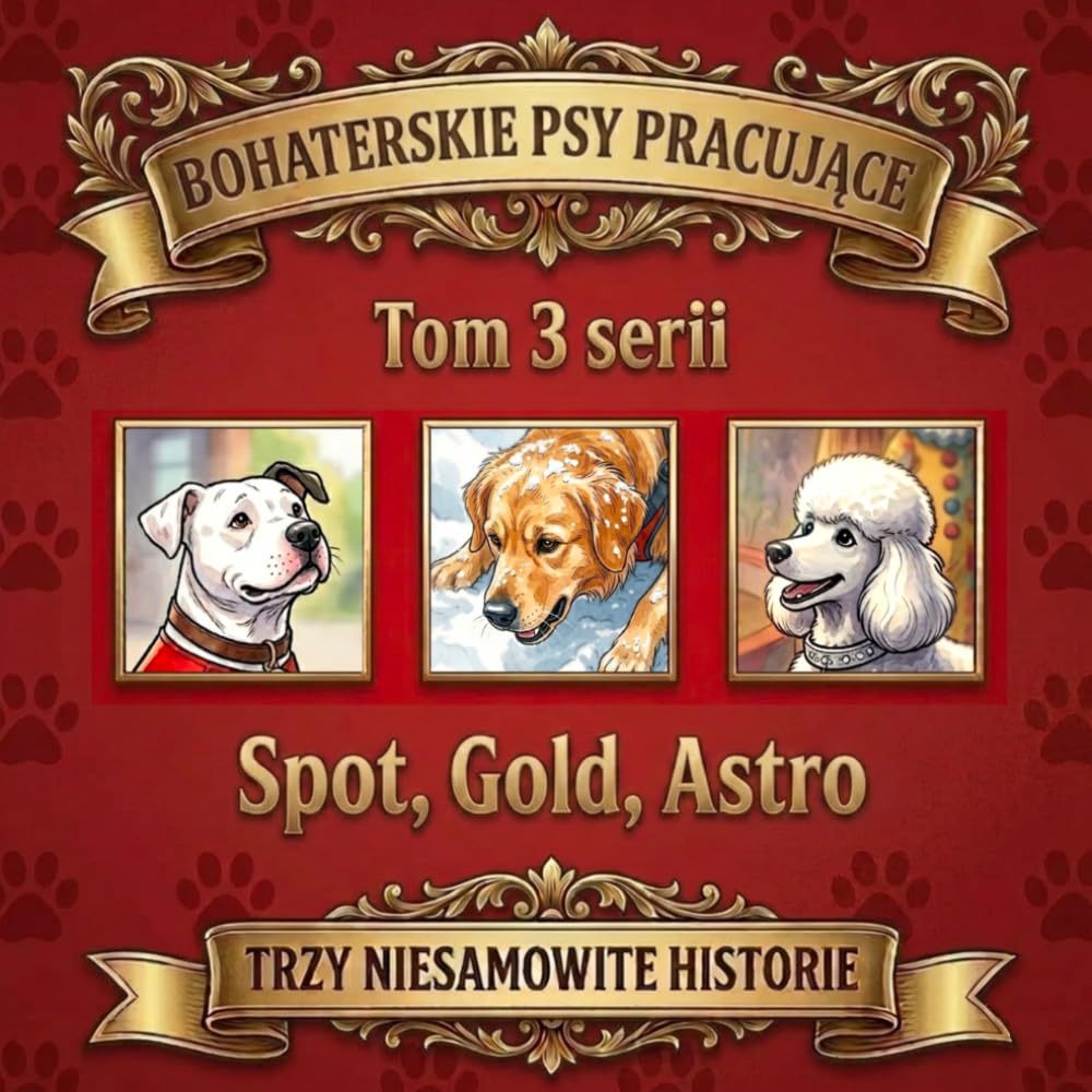 BOHATERSKIE PSY PRACUJĄCE: Trzy niesamowite historie: Spot, Gold, Astro. (tom 3 z serii)