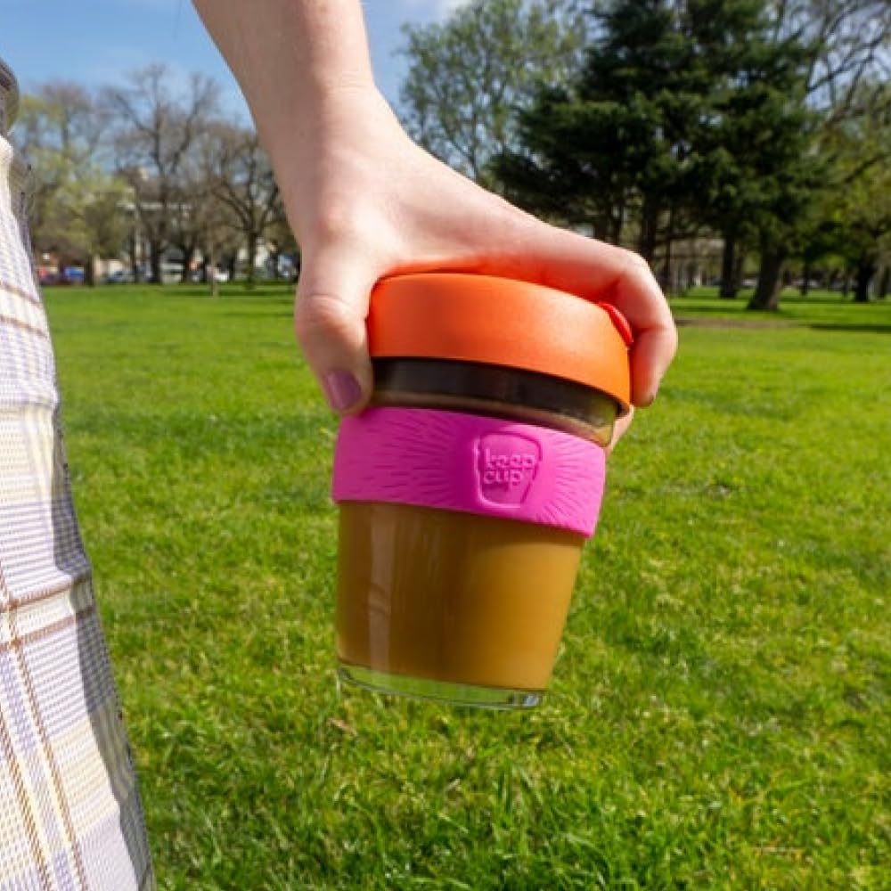 Tazza Da Caffè Riutilizzabile KeepCup - Vetro Temperato E Sughero, 8 Oz/227 Ml, Colore Daybreak