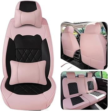 Seat Protector For Kia EV5 For Sportage For Rio 3 4 Accessories Universal Car Seat Cover Car Seat Cover SetPink A
