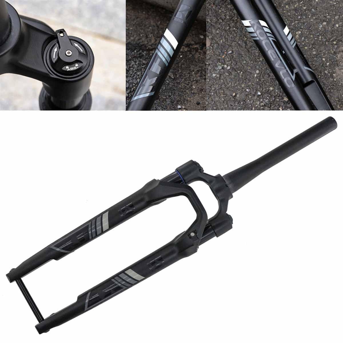 700C Gravelbike-Federgabel, 40 mm Federweg, 1-1/2" konisch, Offroad-Scheibenbremse vorne, XC-Luftfederung, manuelle Blockierfunktion, 100 x 12 mm Steckachse