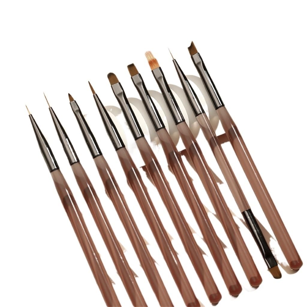 Ensemble de brosses à ongles japonaises - Stylo de construction - Stylo de dessin - Stylo de thérapie lumineuse - Outil de sudation