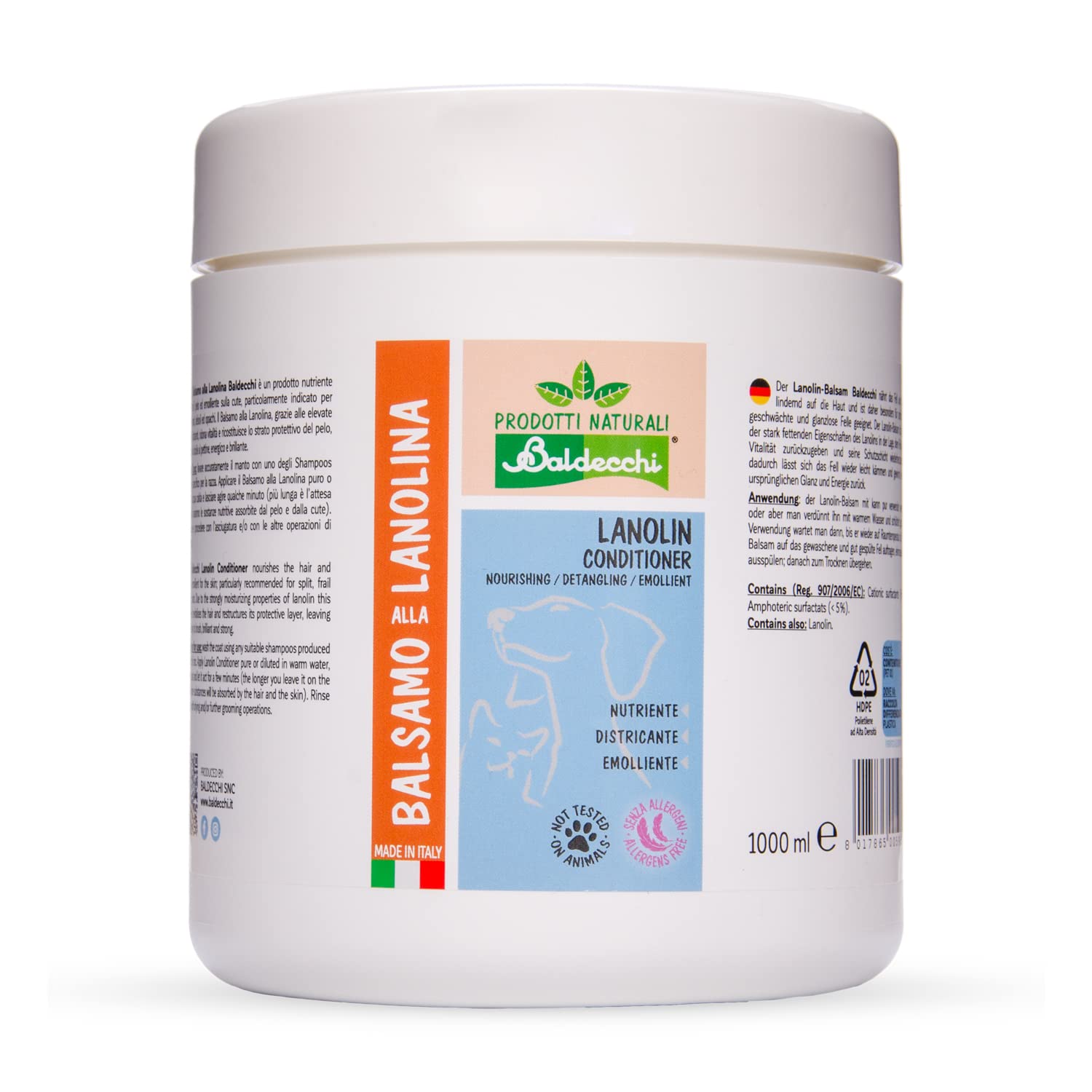 Baldecchi Balsamo alla Lanolina 1000 Ml