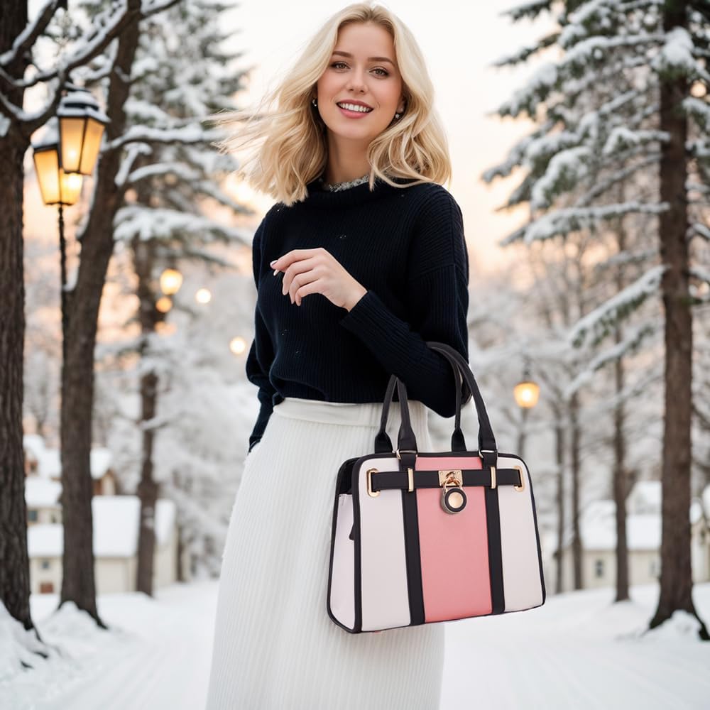 Handbags Sets For Women Shoulder Bags Top Handle Work Satchel Tote Purses Set With Matching Wallet 2pcs - Image 2