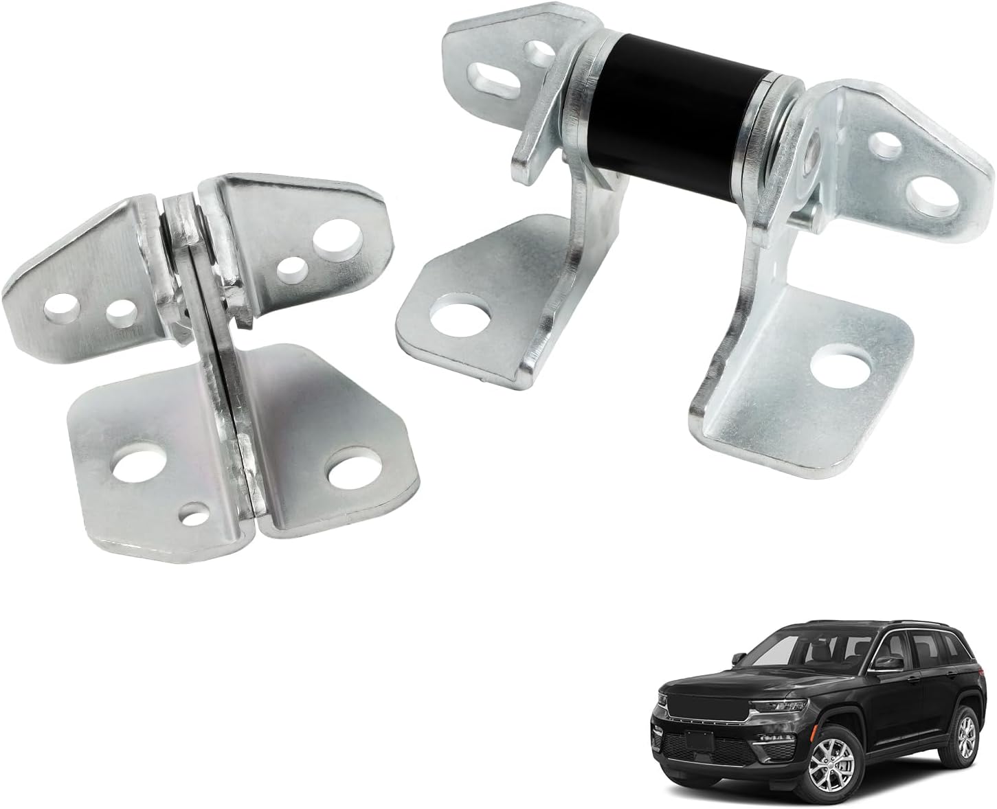 Passenger Side Front Door Hinges Upper & Lower Replace 55113664AI 55113660AC Compatible with Jeep Grand Cherokee 2013-2023 Chrysler 300 2013 Dodge Charger Durango 2013-2023