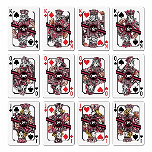 Image of YouTheFan NCAA Officially-Licensed Playing Cards - Original Artwork on All face Cards and Jokers - Team's Official Colors - Quality Linen Texture - Designed in The USA