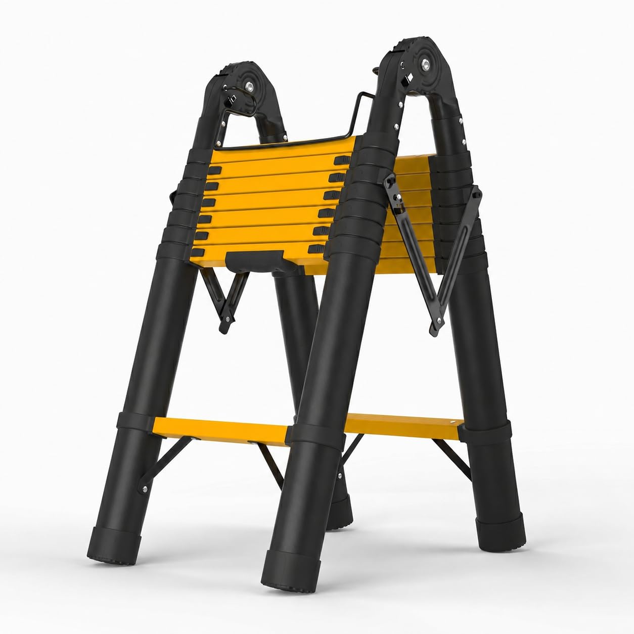 SINMEIRUN 16.5 Feet Telescoping A Frame Ladder, 8 Step, ANSI
