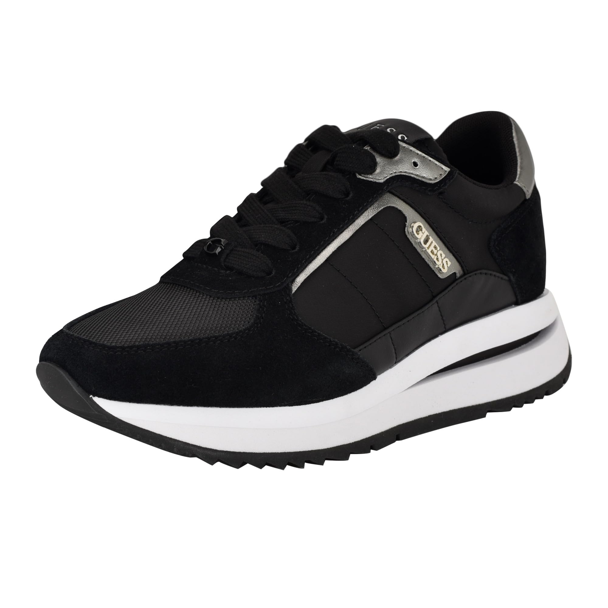 Guess Women's Energy Sneaker, Black 001, 5.5 UK