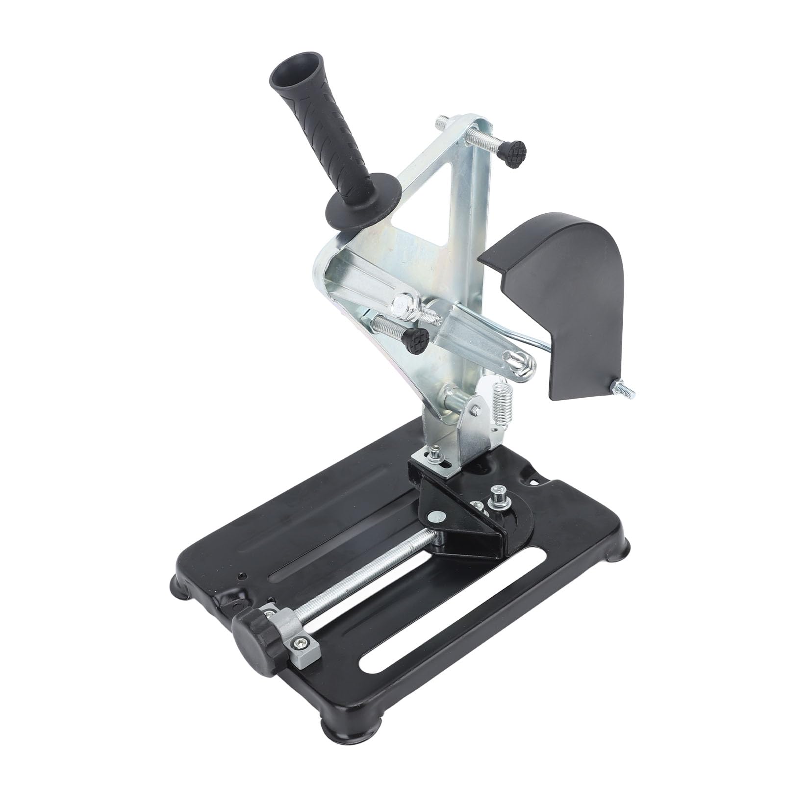 Soporte de corte para amoladora angular con inclinación ajustable de 45 grados y base de hierro resistente, soporte para amoladora angular para operaciones estables de