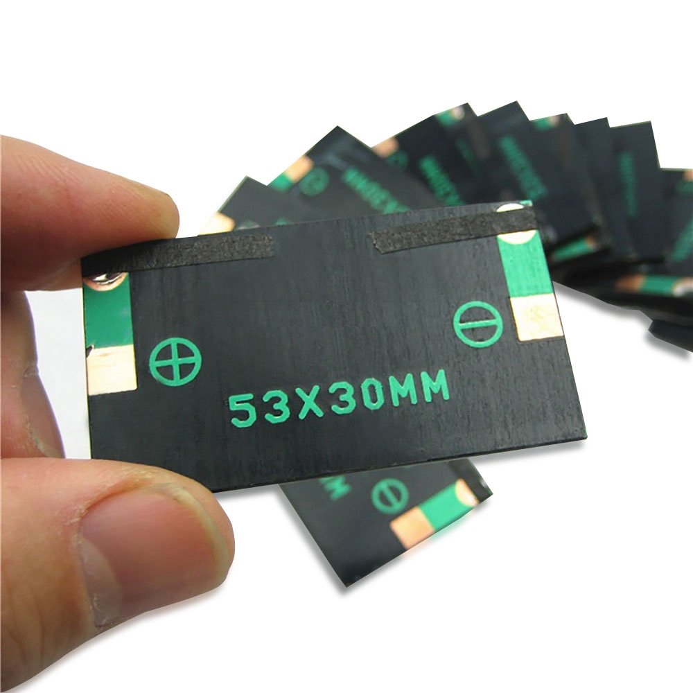 NUZAMAS Lot De 4 Mini Cellules Solaires 6V 143x43mm – Pour Bricolage, Éclairage Jardin Et Projets Scientifiques