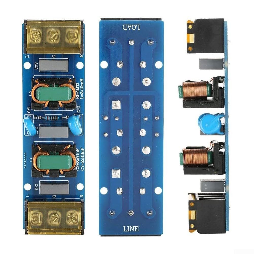 Placa de módulo de filtro 25A-EMI para fuente de alimentación de paso bajo de alta frecuencia, supresión de interferencias de 2 etapas con carcasa de plástico y metal, para UPS y sistemas de