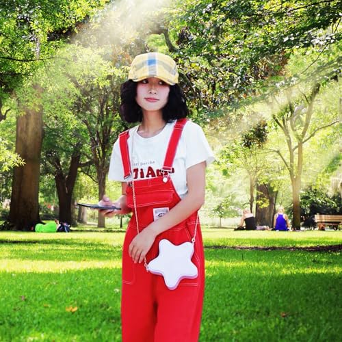 Image of Women's Mini Star Tote Bag, Women's Cute PU Leather Hobo Bag Chic Star Crossbody