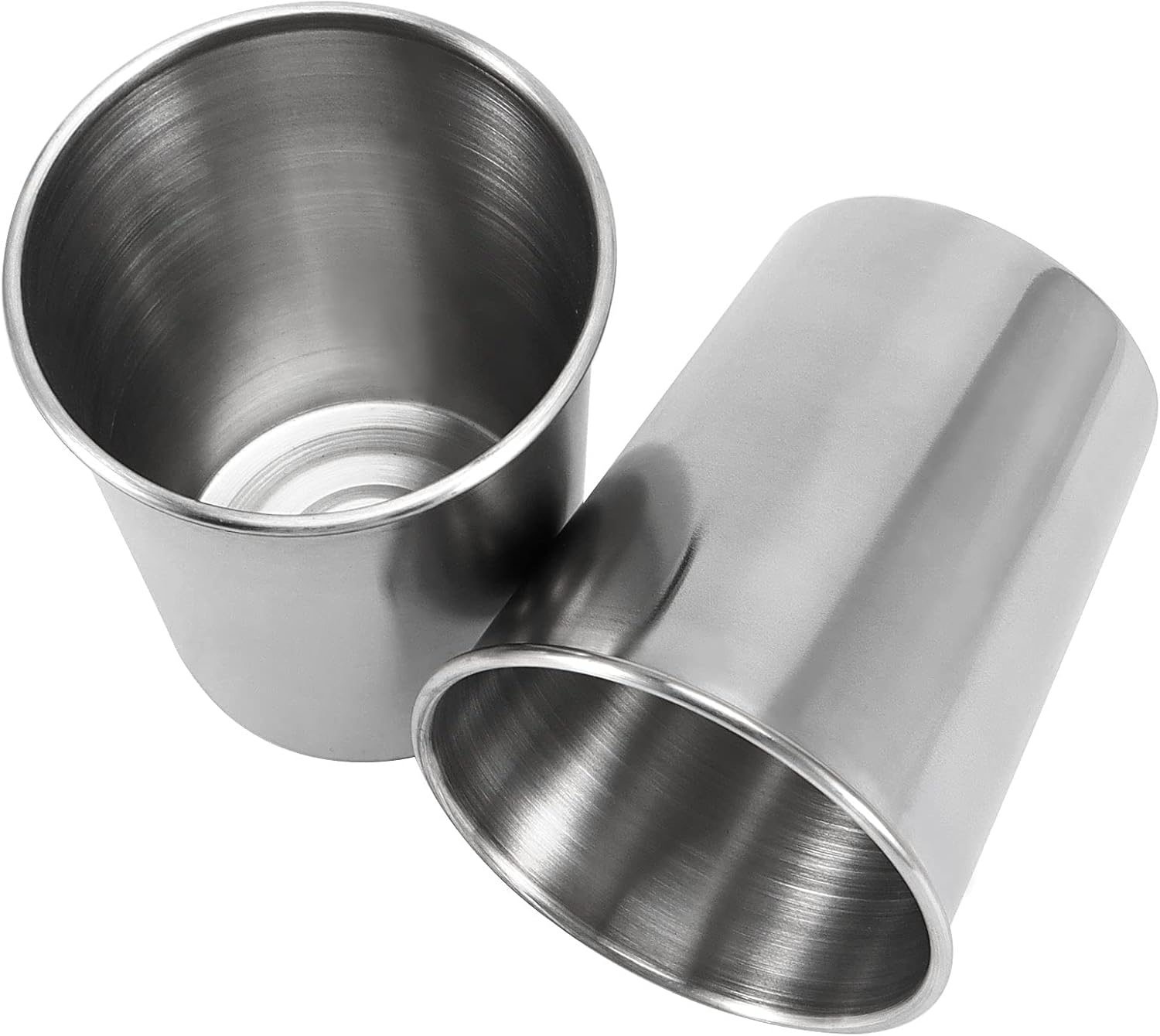 16 Pack 8oz Stainless Steel Cups, Stainless Steel Stackable Pint Cups, Shatterproof Metal Cups for Drinking water, Coffee, Milkshakes - Image 5