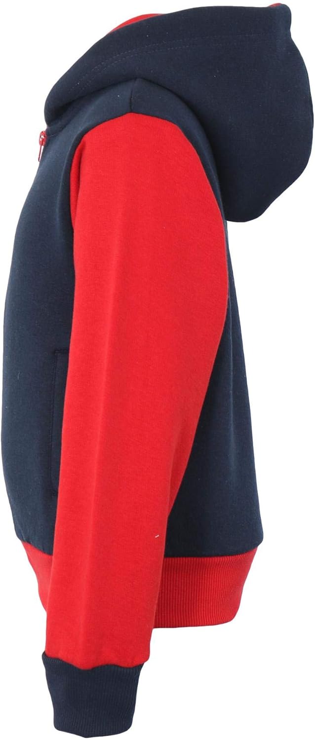 Girls Boys Tracksuit Plain Camouflage Contrast - T.S Plain 101 Navy & Red 9-10