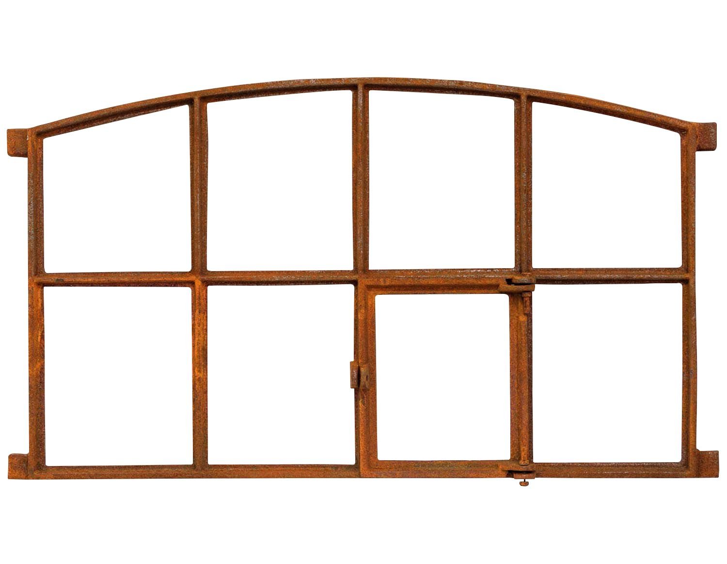 Fenêtre De Grange Style Antique Aubaho - Fer Forgé Rouille 48cm (neuf)