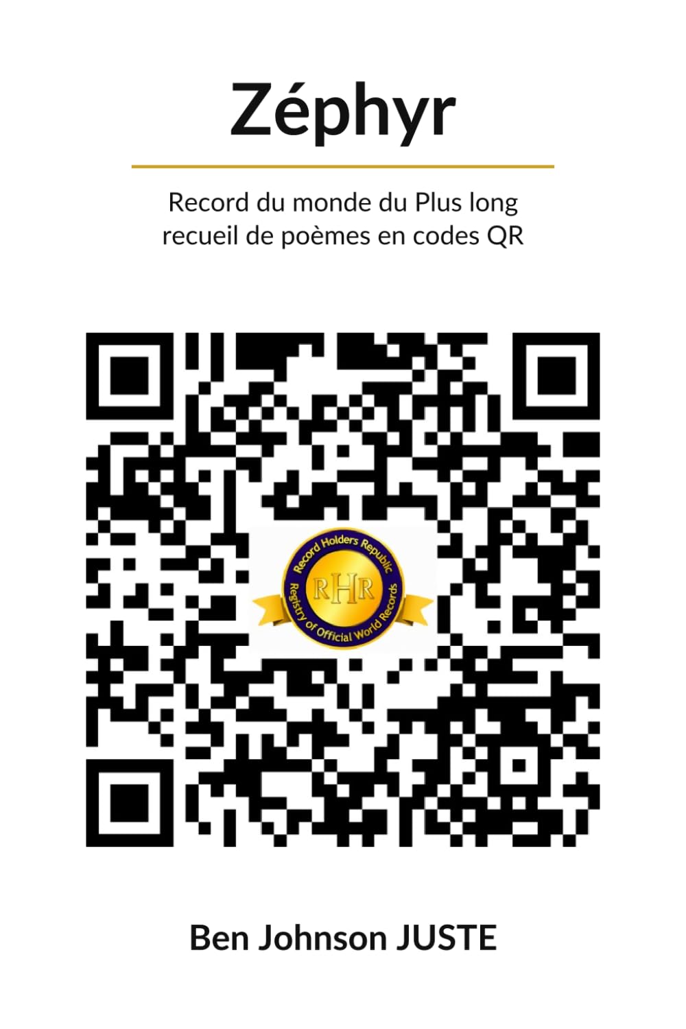 Zéphyr: Record du monde du Plus long recueil de poèmes en codes QR