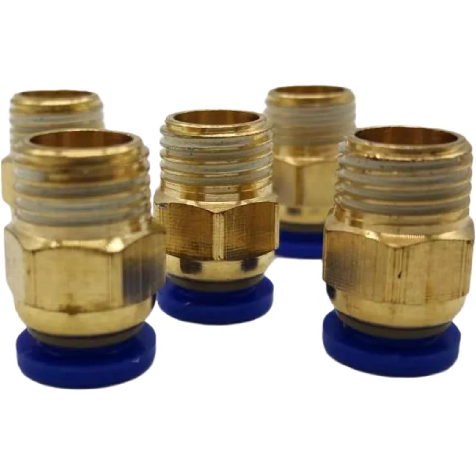 30/50PZ Raccordi pneumatici Filettatura maschio Tubo aria spinta Collegamento dritto(Pc14-04,50pcs)