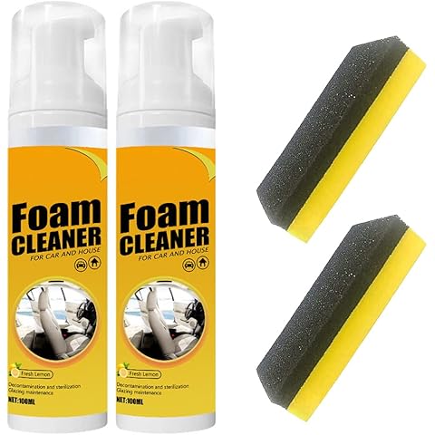 Biaoyun 2 PCS Multipurpose Foam Cleaner Spray, Foam Cleaner for car and House, Leather Decontamination, Multi-Functional Foam Cleaner, All-Purpose Household Cleaners for Car and Kitchen Cover