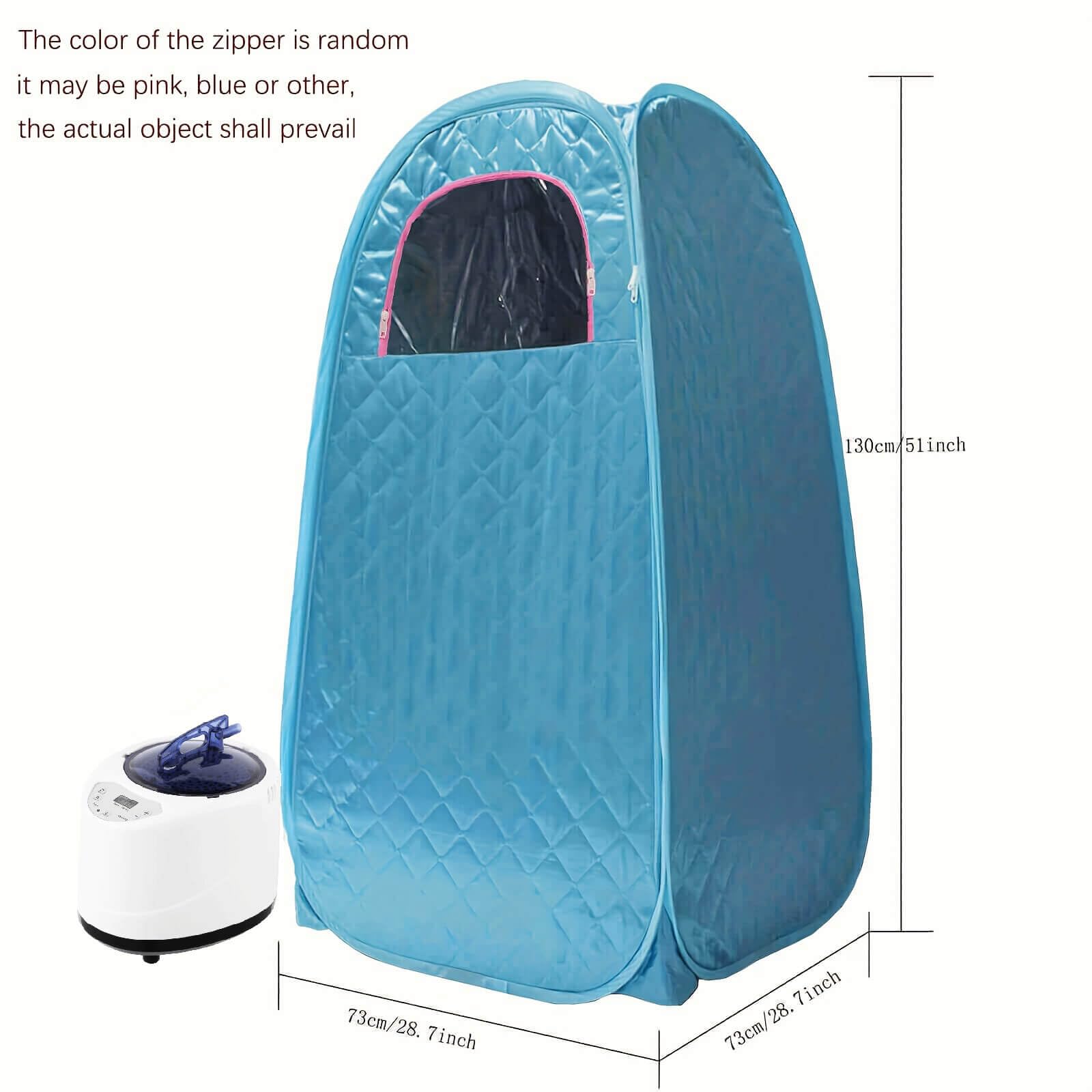 Dampfsauna Tragbare Sauna für zuhause Mini Mobile Home Sauna Generator für Sauna Spa Größeres Saunazelt Tragbare Dampfbad-Sauna Dampf Falt Sauna Kabine （Nur für Personen unter 5,78 ft geeignet）Eu Plug