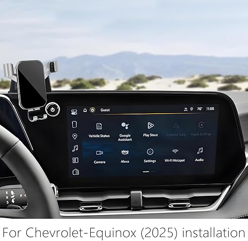 Miniatura 8 de LUNQIN - Soporte para teléfono de coche para Chevrolet Equinox 2018 2019 2020 2021 2022 2023 2024 Chevy Auto Interior Accesorios Mejor Soporte