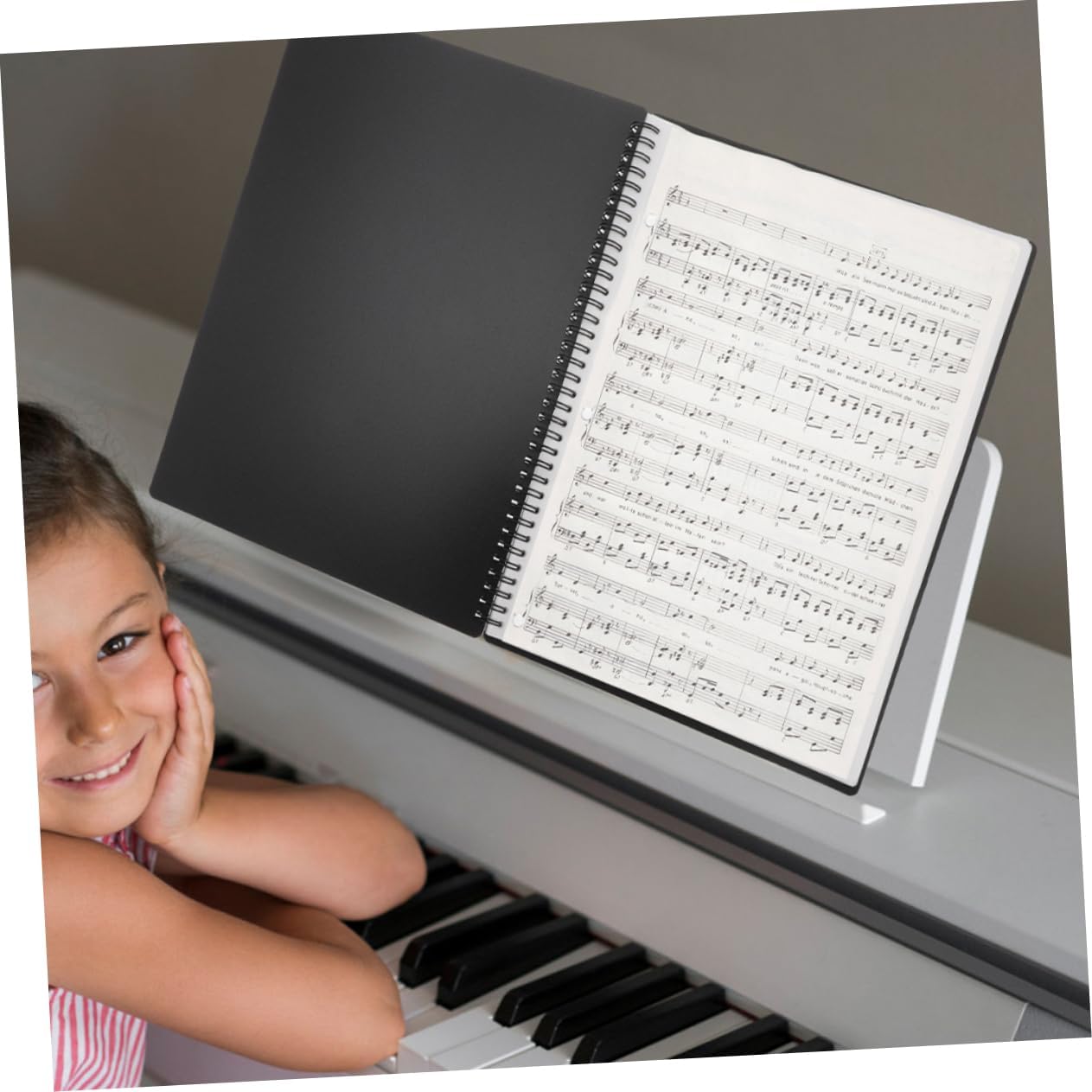 Kisangel A4 Sheet Sleeves Music Document Organizer for Students Binding Folder Storage Sheet Organizer