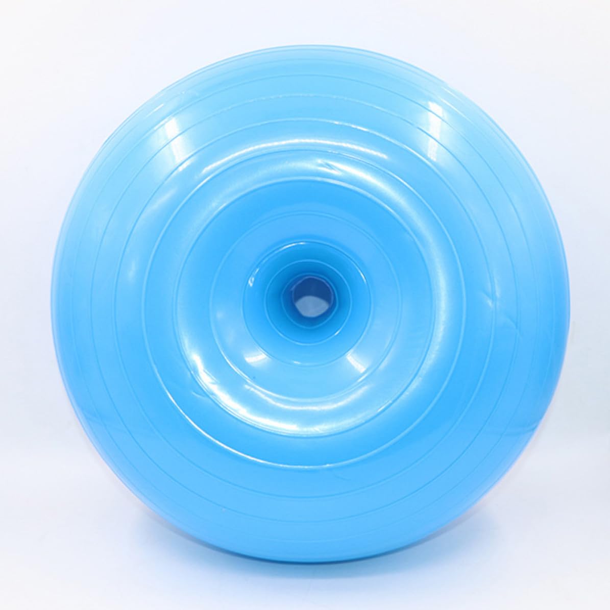 GALPADA Donut Gymnastikball aus PVC, Blau, mit Luftpumpe