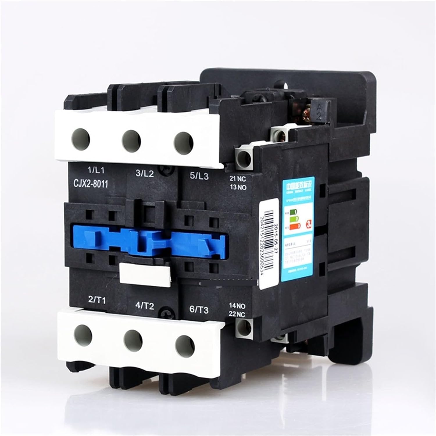 CJX2-8011 80A LC1D AC Contactor NO NC 3-Phase DIN Rail Mount Electric Power Contactor AC 24V 36V 110V 220V 380V 1Pcs(110V)