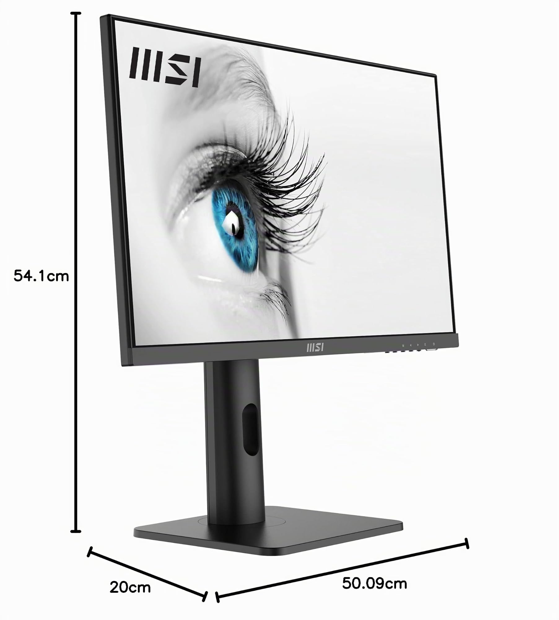 msi PRO MP243P Monitor 24", IPS, 16:9 FHD (1920x1080), 75Hz, 5ms, stand regolabile, speaker integrati, Eye-friendly, 1x HDMI e 1x DP, VESA