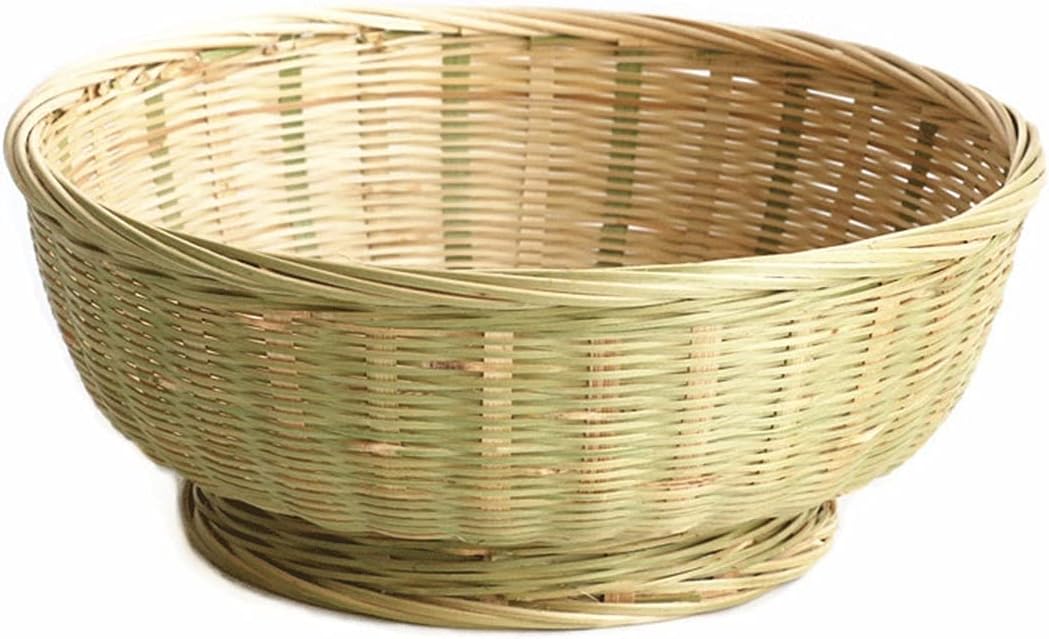 Bamboo Basket Fruit Basket Tray Storage Basket Fruit Bowls Food Storage Serving Trays Bread Basket