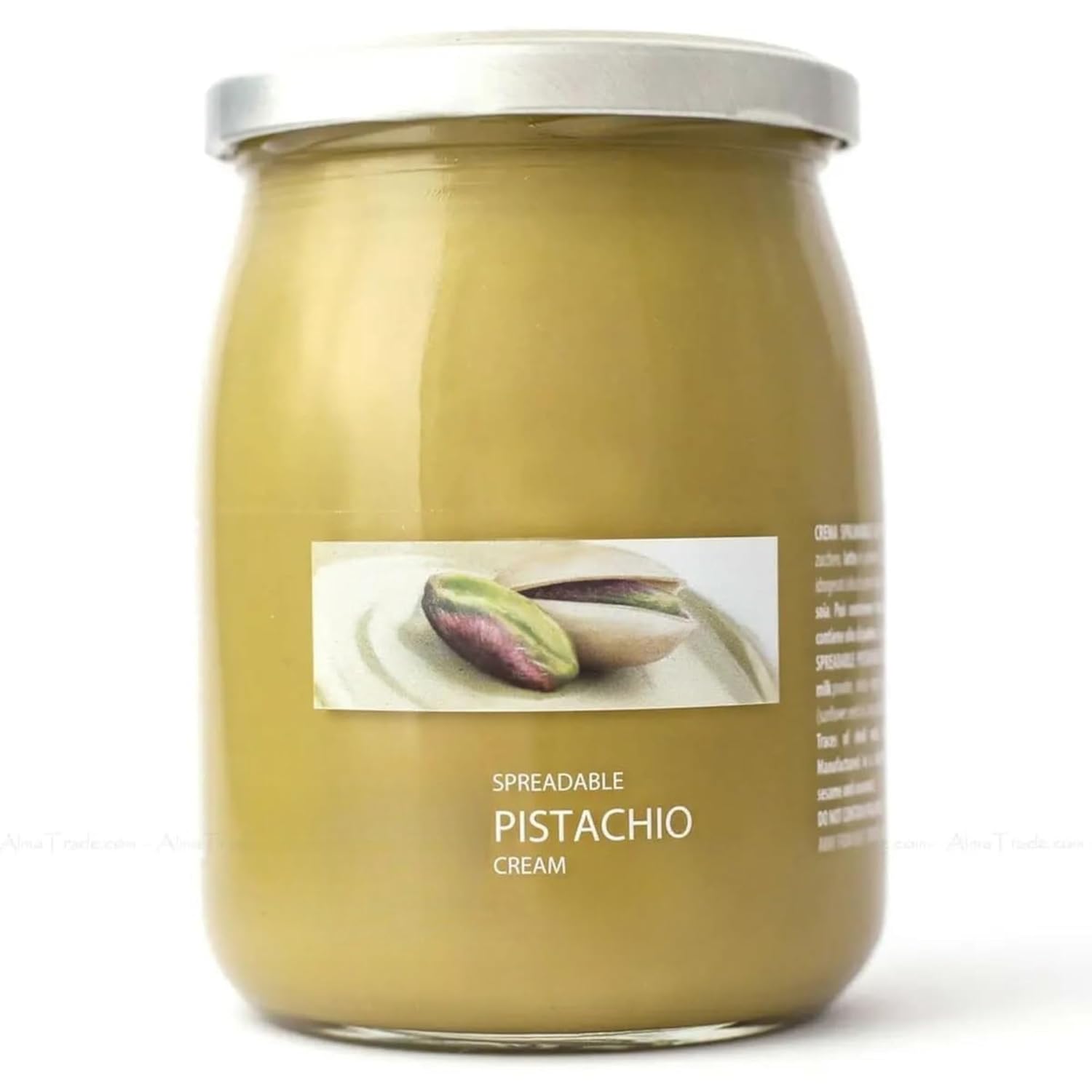 Cream of Pistachio from Sicily 21.2 Ounce (600g) | Artisanal Italian Nut Spread | Enjoy with Bread and Biscuits