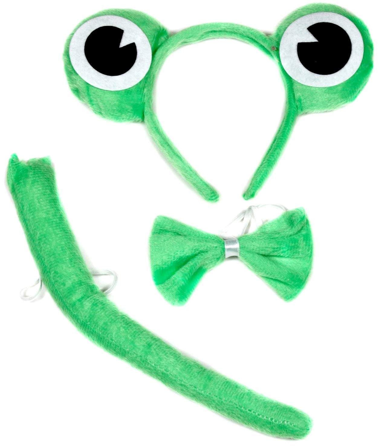 Petitebella Combined Animal Headband Bowtie Tail 3pc Costume