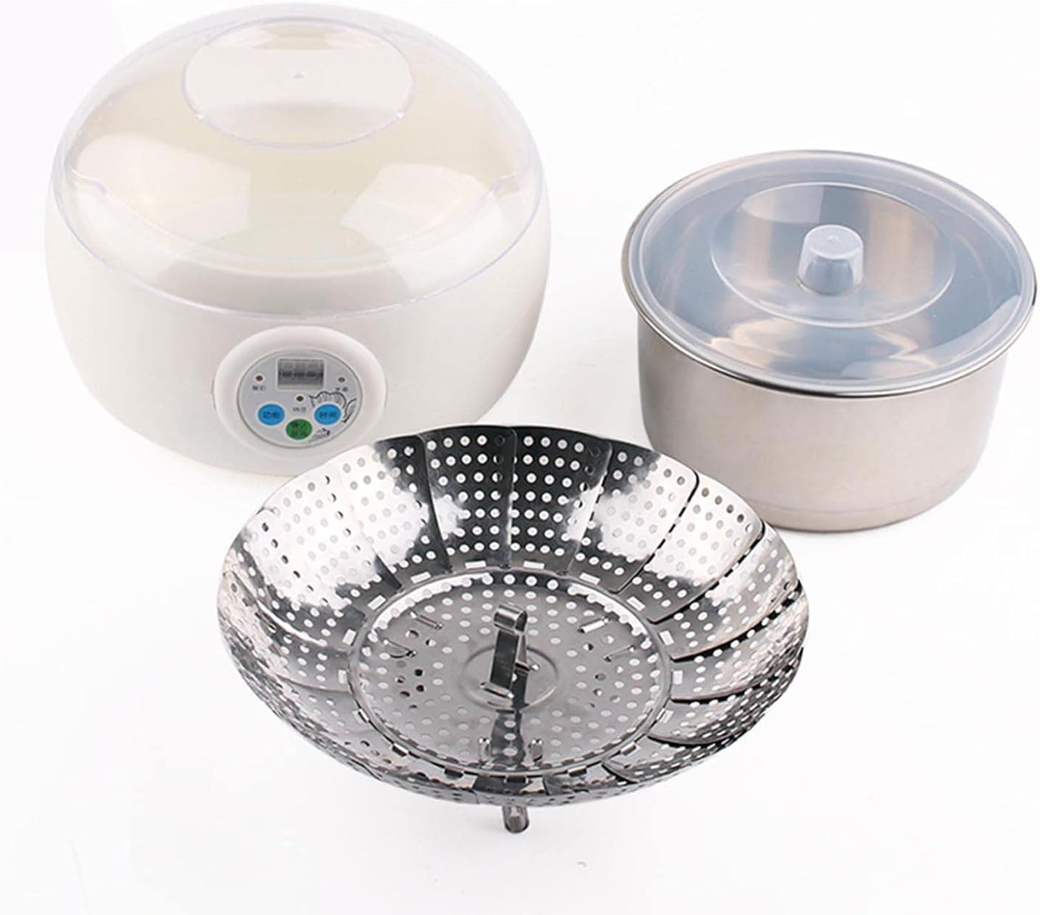 Macchina di fermentazione elettrica del vino del yogurt del riso 1.5l Macchina di fermentazione intelligente Controllo della temperatura costante per la casa Creatore di formaggio di yogurt biologico