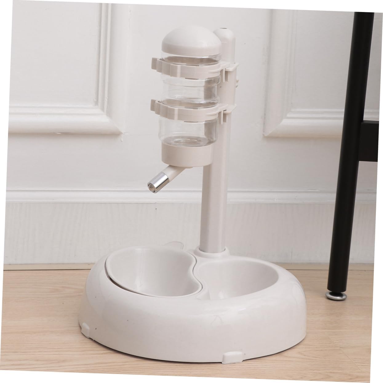 Mikikit Hanging Automatic Water Fountain Cat Drinking Fountain Dog Water Dispenser Easy to Non Slip Design for All Pets White