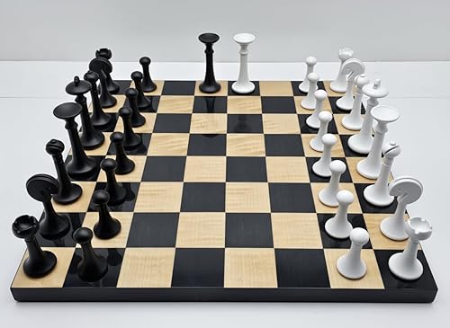 Miniatura 7 de Juego de ajedrez grande de 15.7 pulgadas con piezas de ajedrez ponderadas hechas a mano de aleación de zinc de alto polímero, juegos de ajedrez para