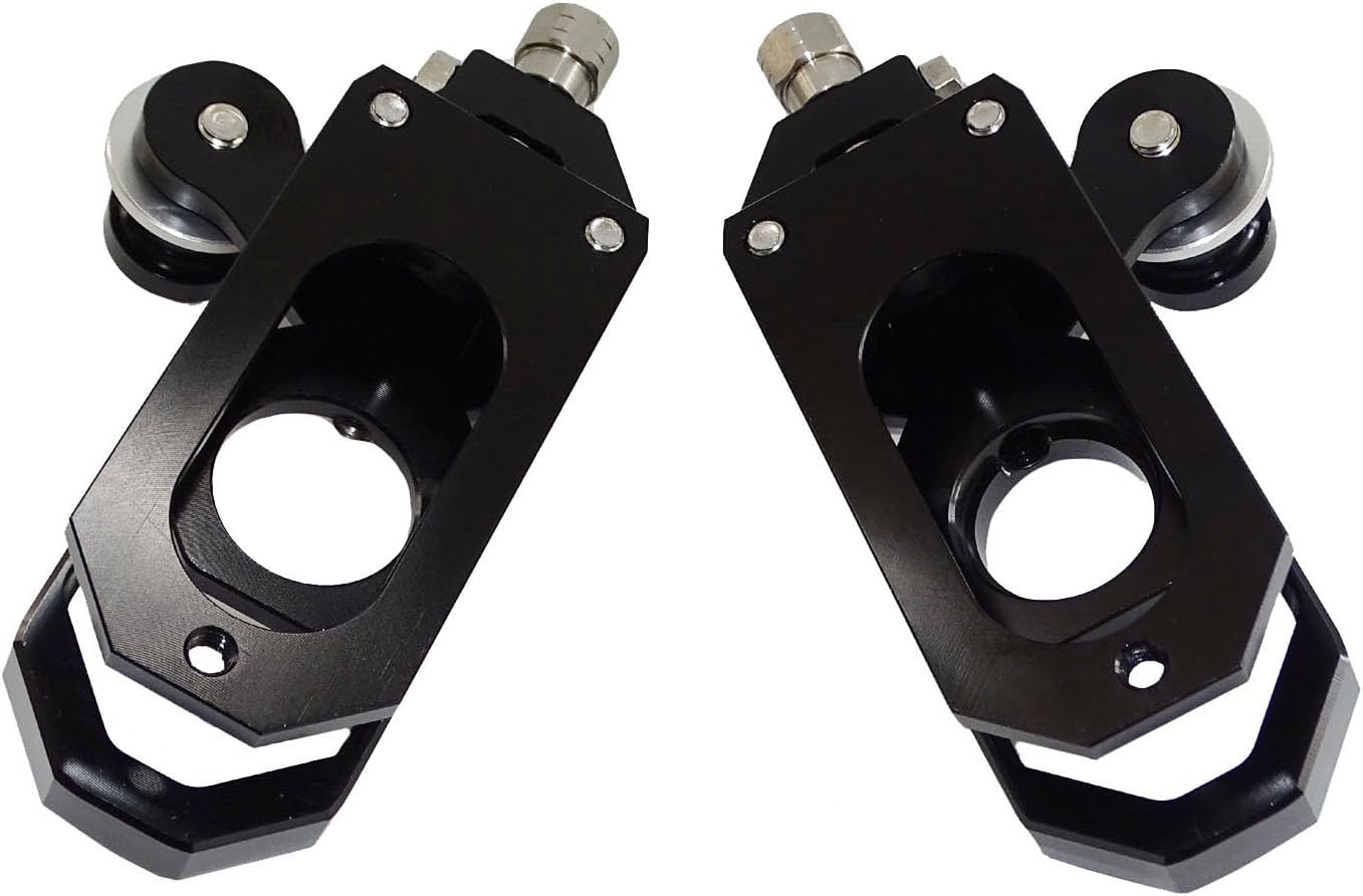 Motorcycle Black Rear Wheel Axle Blocks Sliers Chain Adjusters Tensioners Kit For YAMAHA YZF R6 YZF-R6 2006 2007 2008 2009 2010 2011 2012 2013 2014 2015 2016