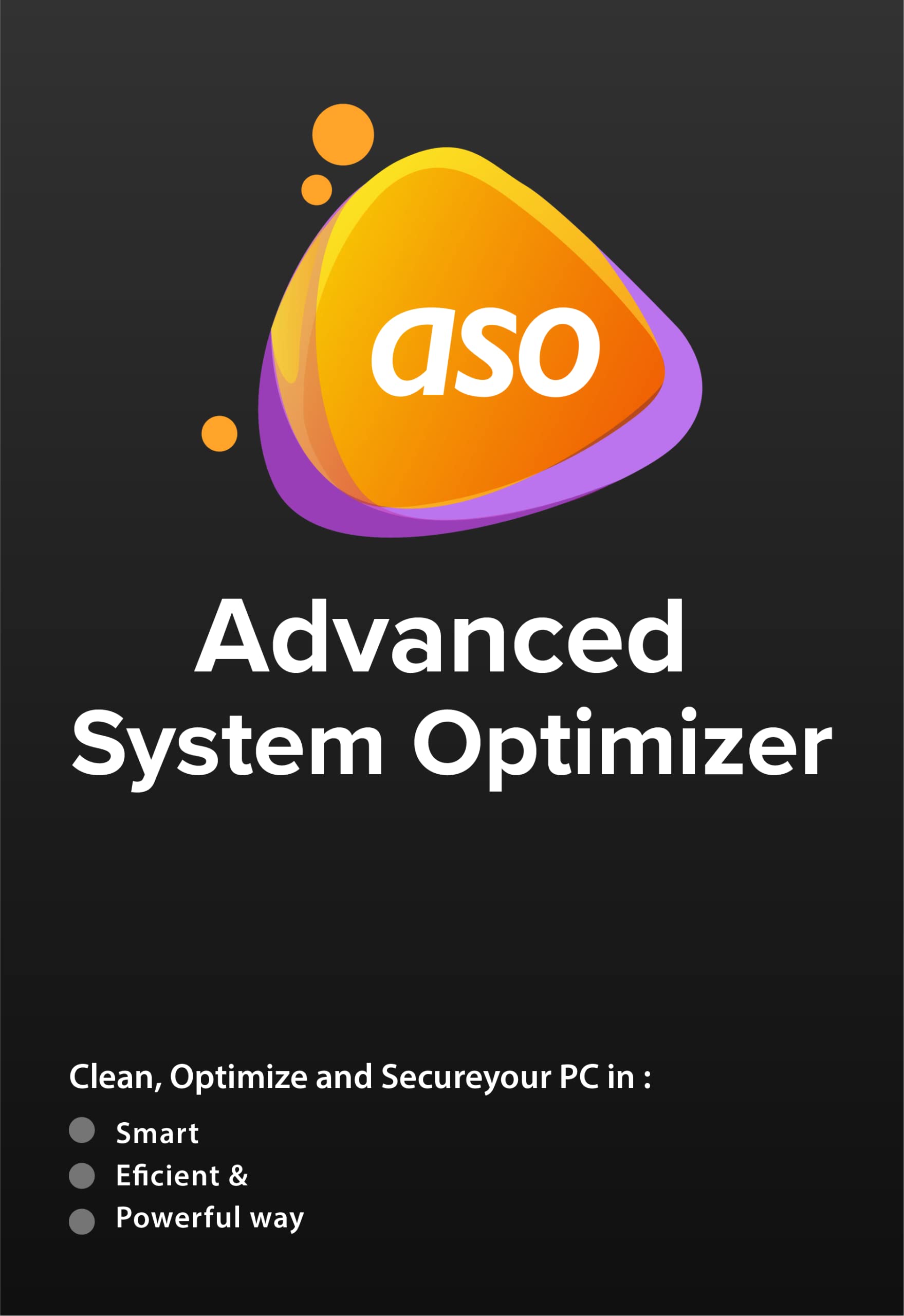 Advanced System Optimizer | Nettoyage et optimisation PC Windows | 1 PC 1 an