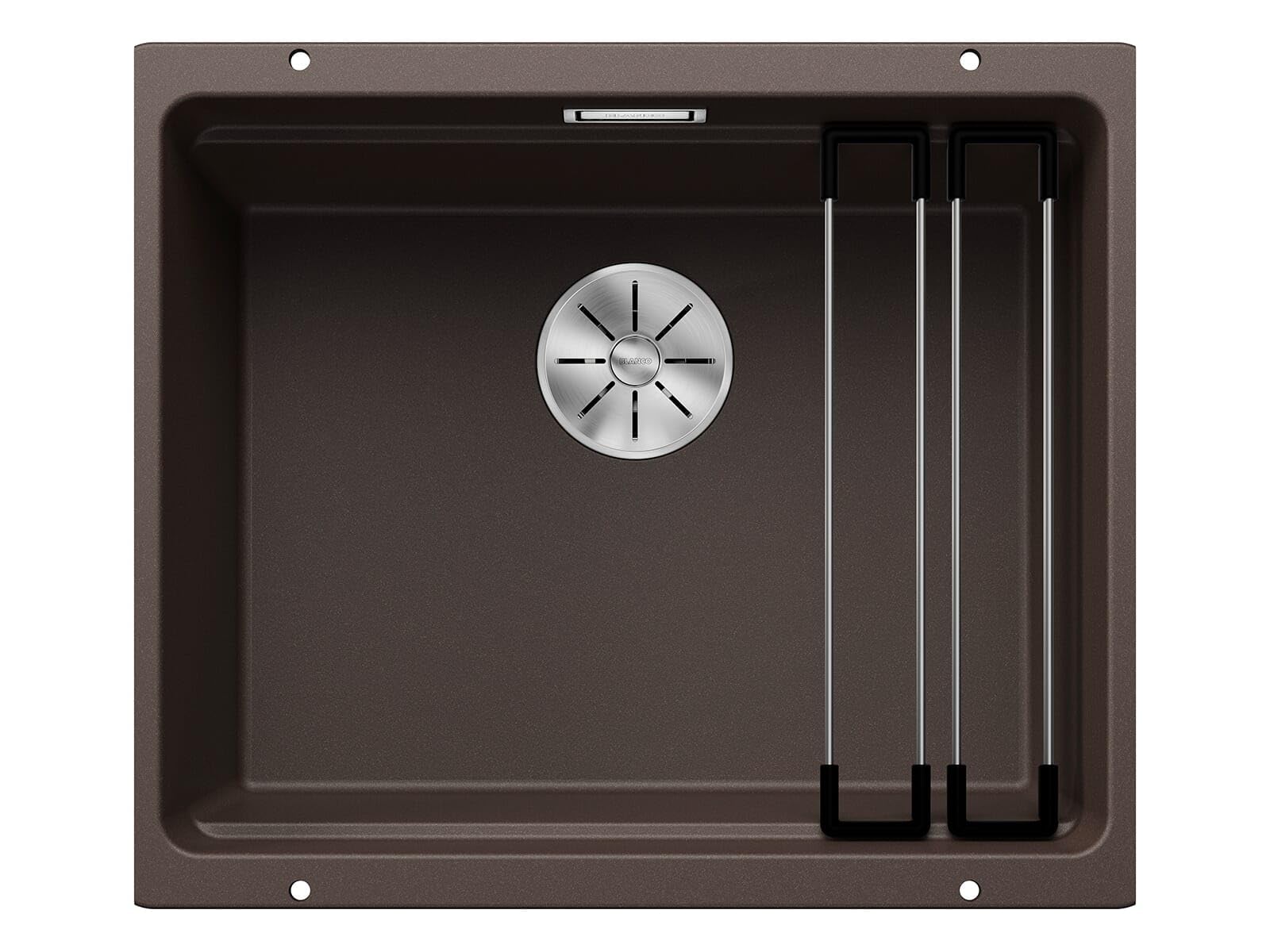 Blanco Coffee Etagon 500-U | Silgranit Sink In Café | Installation Type: Undermount Installation | For 60 Cm Wide Base Cabinets | Well Thought-Out System Concept With Versatile Etagon Rails | [53X46x21.2 Cm]