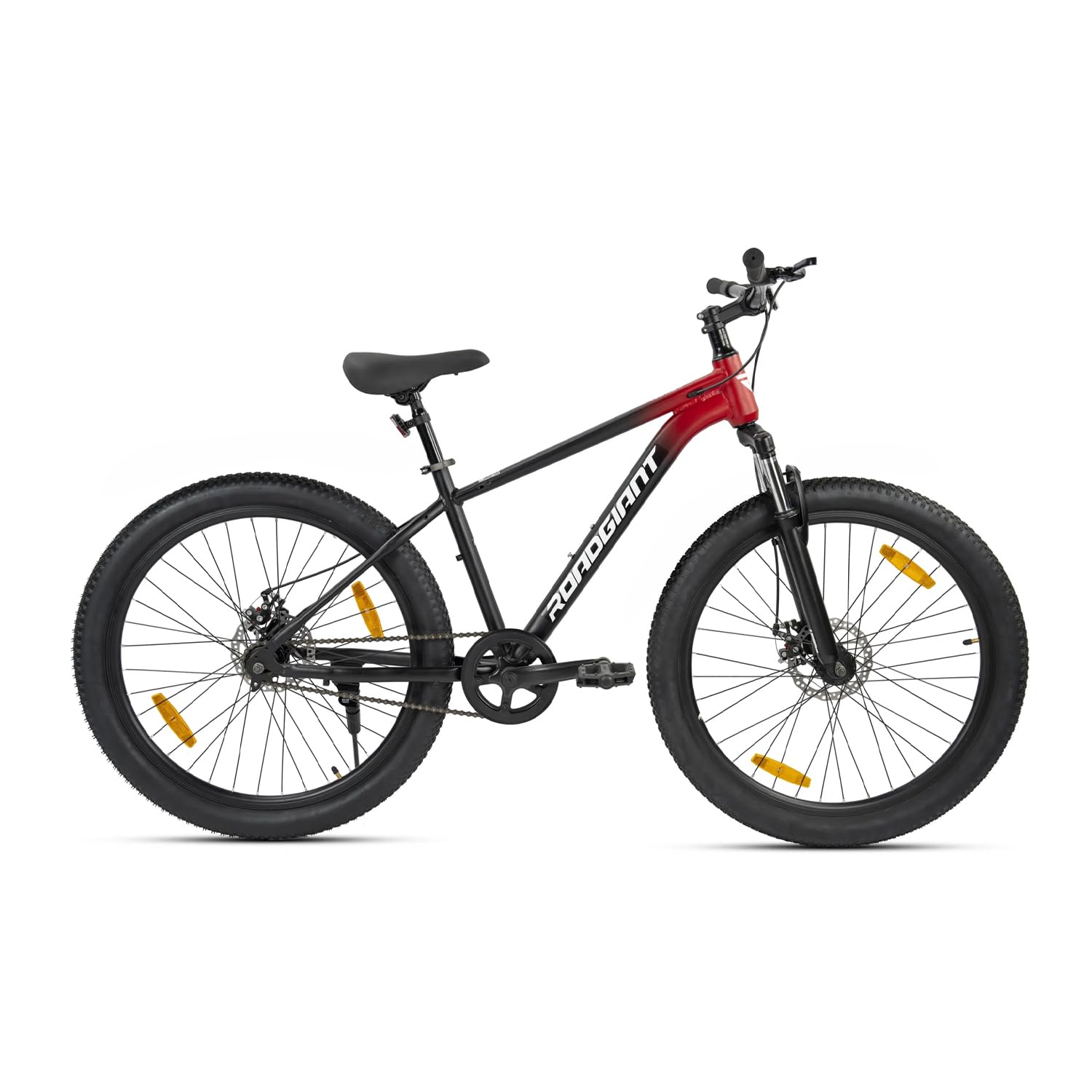 ROADGIANT ARKEN 29T | MTB | Aluminum Alloy Frame Bicycle | Dual Disc Brakes | Single Speed | Front Suspension | Unisex |for All-Terrain Riding (Red Black)-image-41