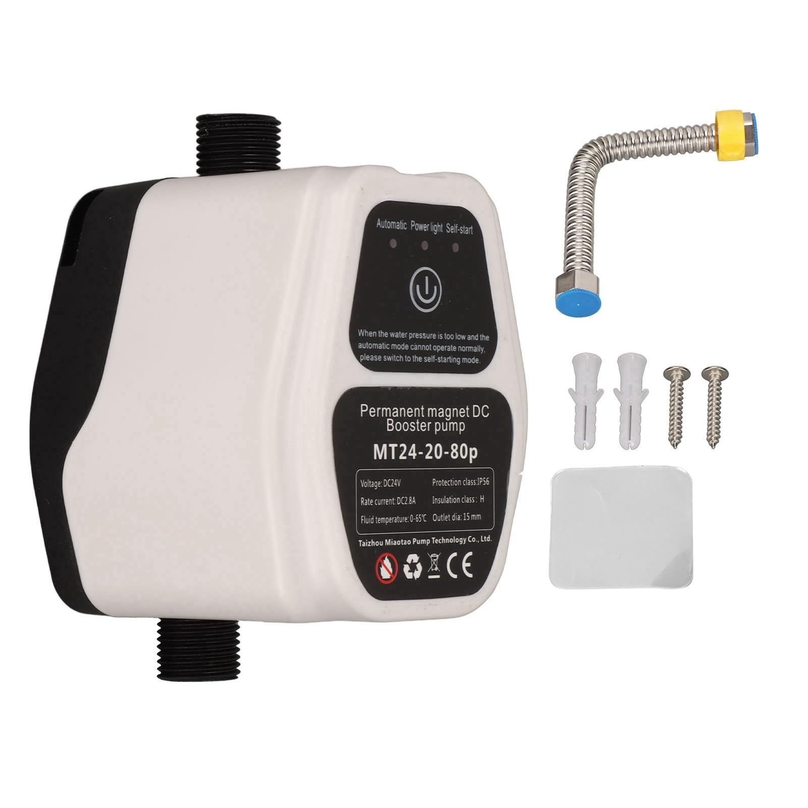 Bomba de Refuerzo de Presión de Agua Bomba de CC Montada en la Pared Bomba de Refuerzo Automática para el Hogar
