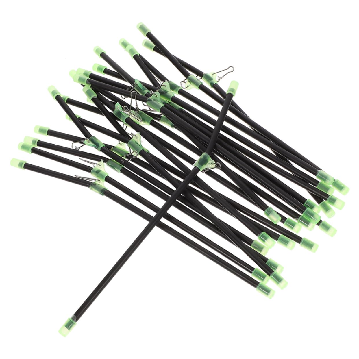 BESPORTBLE 20pcs Sea Fishing Anti Tangle Feeder Boom Lure Wraps and Swivel Hooks for Saltwater Freshwater Use