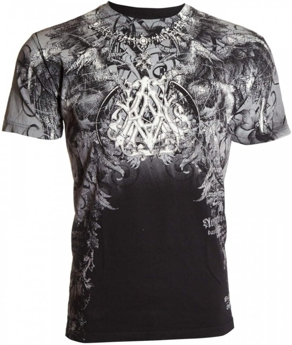 Xtreme CoutureArchaic by Affliction Men's T-Shirt Spike Wings Navy