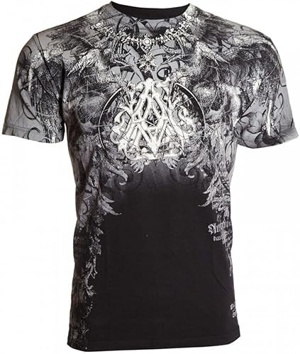 Archaic by Affliction - Camiseta para hombre, color negro, talla S-5XL