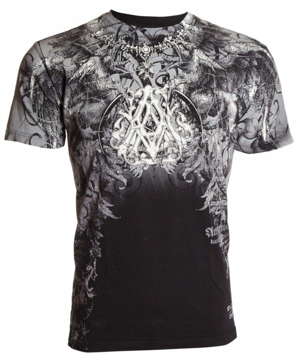 Xtreme CoutureArchaic by Affliction Men's T-Shirt Spike Wings Navy