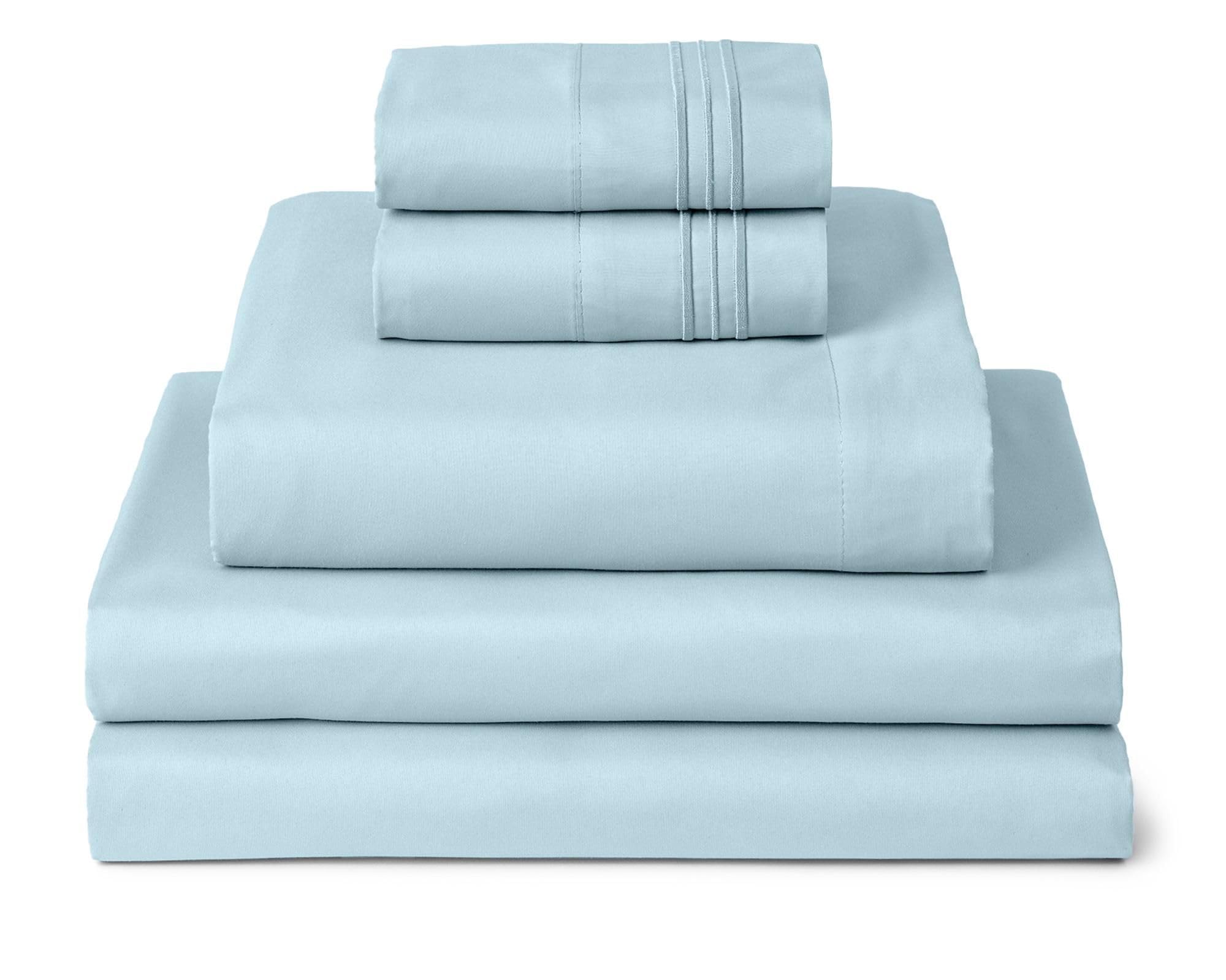Mellanni Iconic 5-Piece, Ultra Soft Sheet Set (Split King, Aqua)