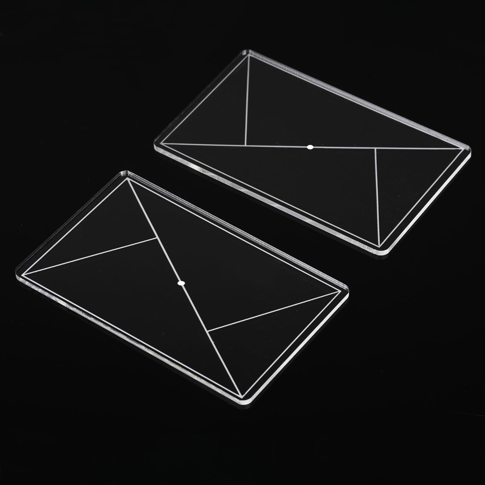 Golden Triangle Photography Composition Tool,2 Pack Portable Enhance Photography/Painting/Drawing View Finder,Credit Card Size