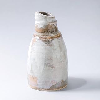 Handmade Rustic Vintage ceramic vase for flowers Home decor textured brown gray glaze