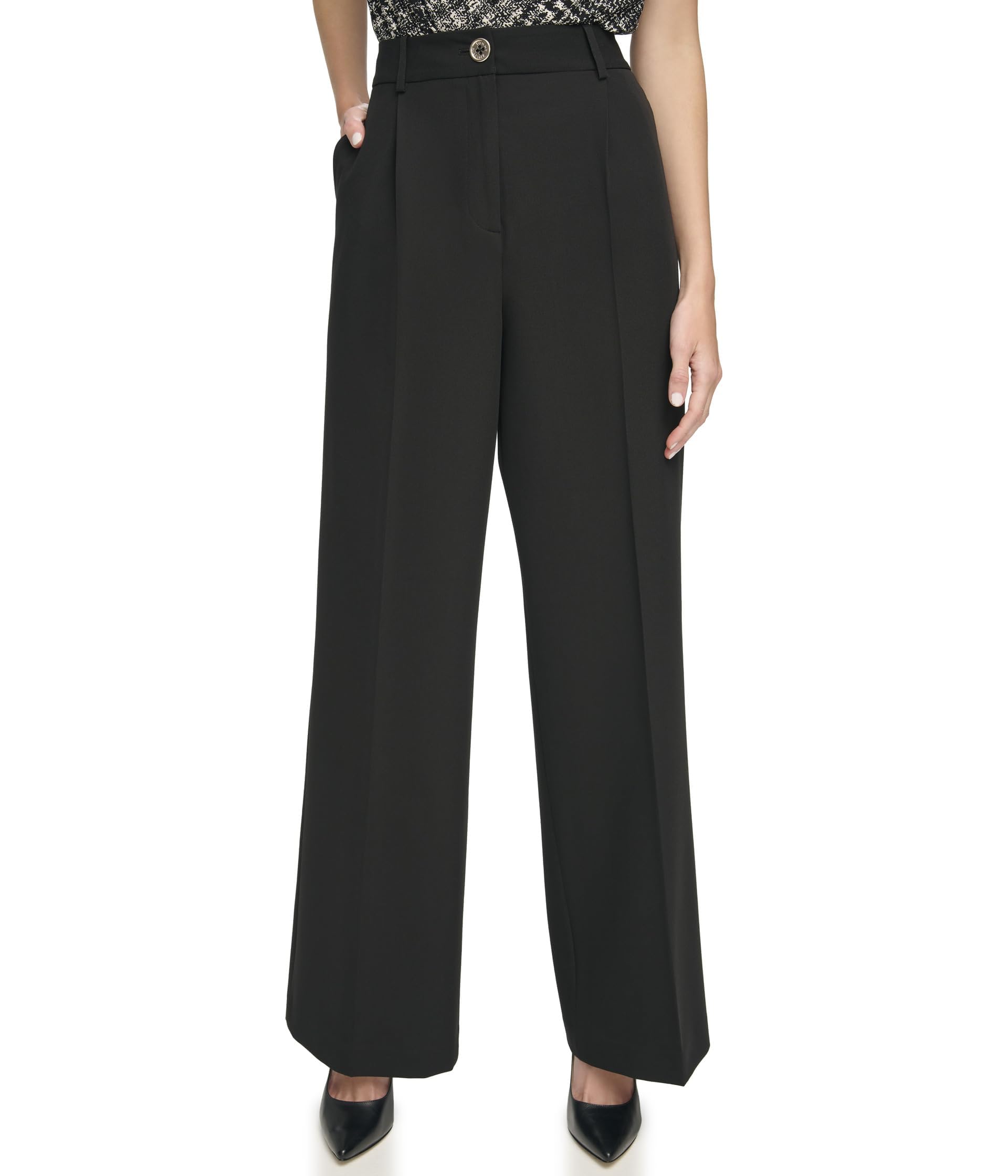 Tommy Hilfiger Womens Full Length Wide Leg Trouser