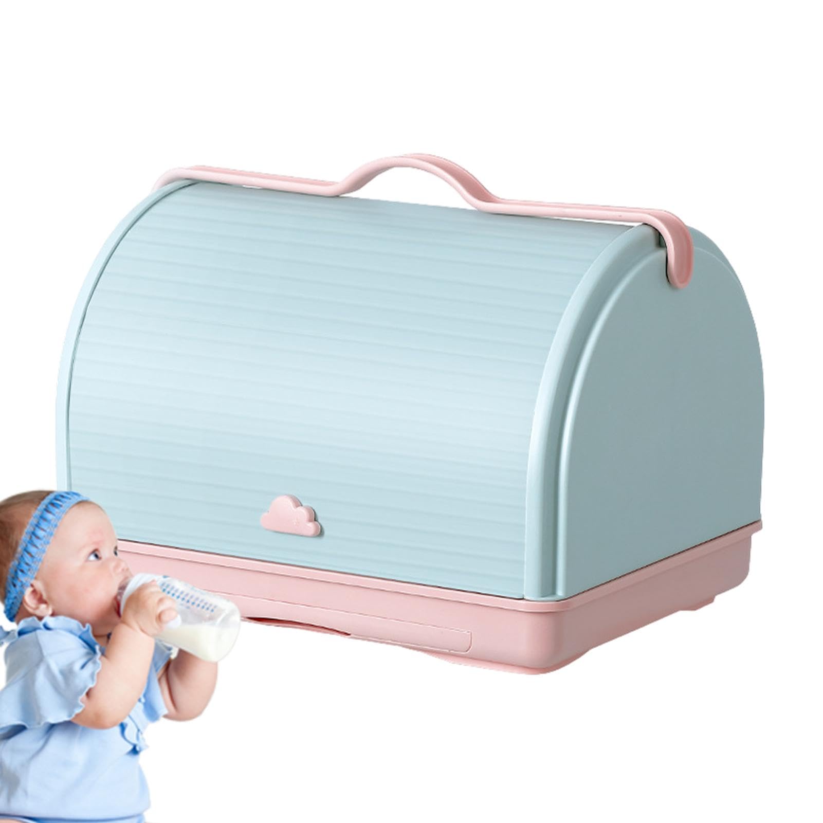 Babyflaschen-Wäscheständer mit Deckel, Babyflaschen-Aufbewahrungsbox | Aufbewahrungsbehälter für Stillflaschen für Tassen, Wassergläser, Babyflaschen