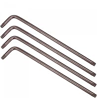 Vista 11 de uxcell T25 Anti manipulación Torx Star Key Bit Llave, forma de L 5.12 pulgadas brazo largo, acero S2 4 piezas