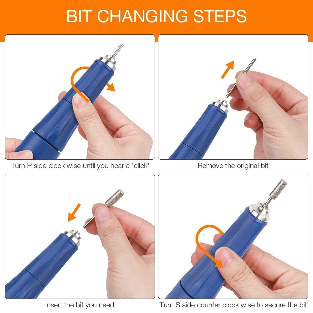 マイクロモーターシステム Eタイプハンドル フットペダル付き 研磨工具